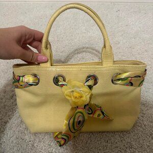 vintage yellow purse